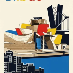 Bilbao Poster Bauhaus Fine Artic
