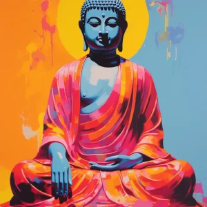 Buda colorido Fine Artic