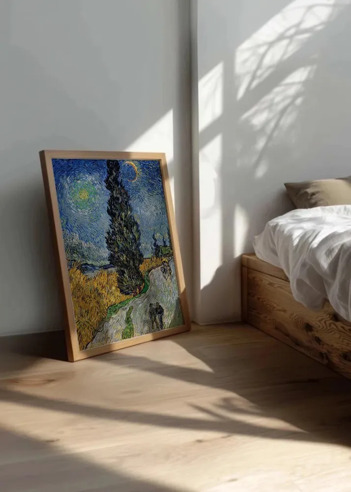 Camino con Ciprés y Estrella (Van Gogh) Fine Artic