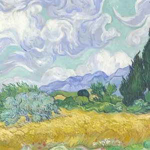 Campo de trigo con ciprés (Van Gogh) Fine Artic