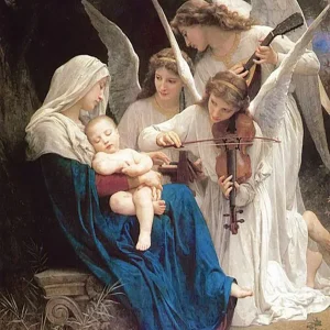 Canción de los ángeles (Bouguereau) Fine Artic