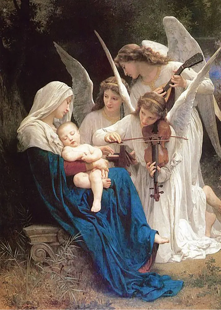 Canción de los ángeles (Bouguereau) Fine Artic