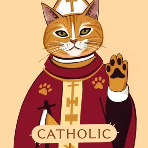 Catholic Cat Fine Artic