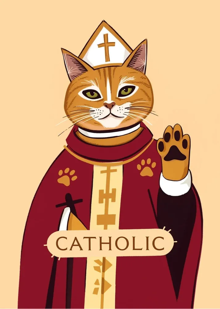 Catholic Cat Fine Artic