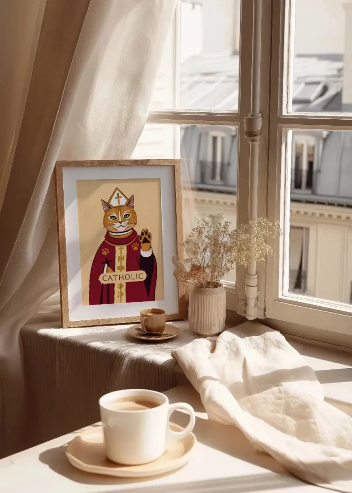 Catholic Cat Fine Artic