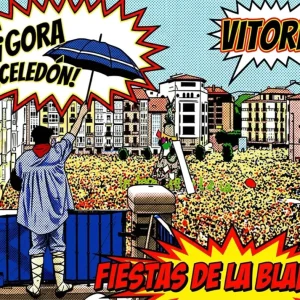 Celedón y Fiestas de la Blanca - Pop Art Fine Artic
