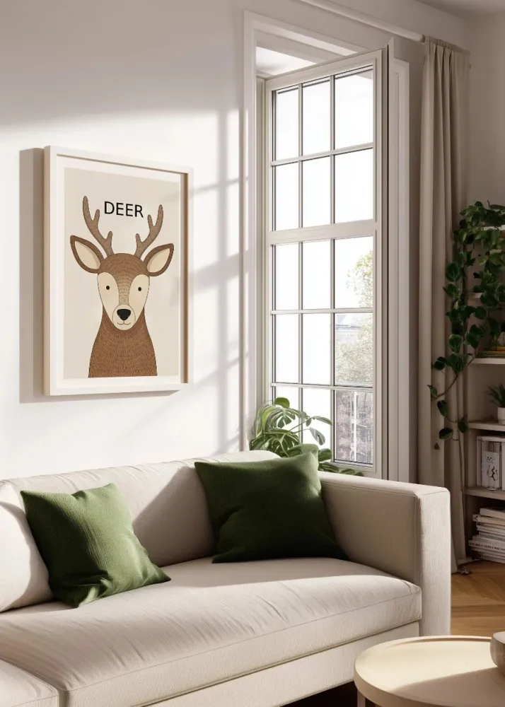 Ciervo - Estilo infantil Fine Artic