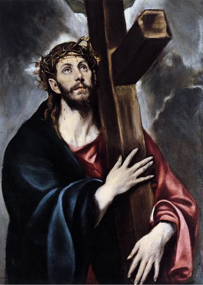 Cristo abrazado la cruz (El Greco) Fine Artic