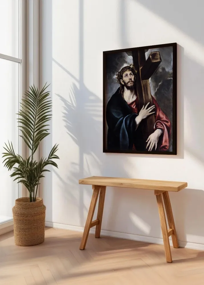 Cristo abrazado la cruz (El Greco) Fine Artic