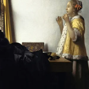 Dama con un collar de perlas (Johannes Vermeer) Fine Artic
