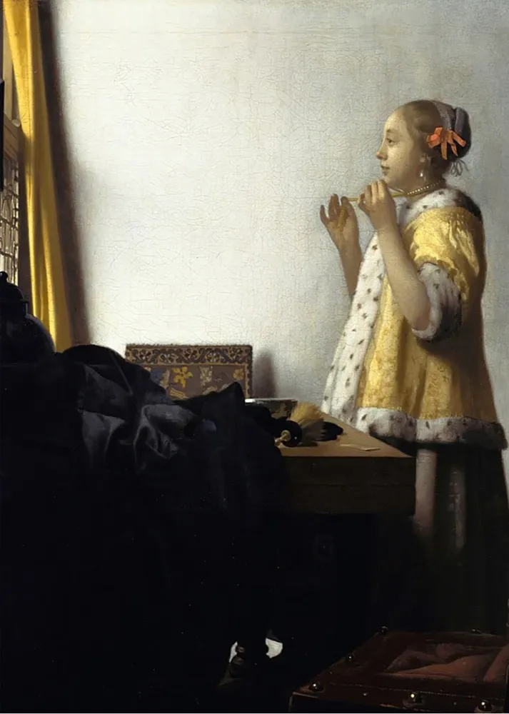 Dama con un collar de perlas (Johannes Vermeer) Fine Artic