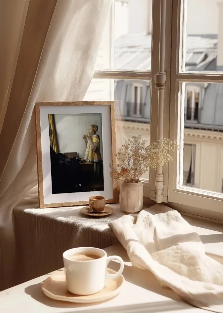 Dama con un collar de perlas (Johannes Vermeer) Fine Artic