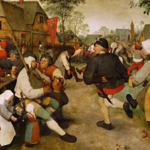 La danza campesina (Pieter Brueghel el Viejo) Fine Artic