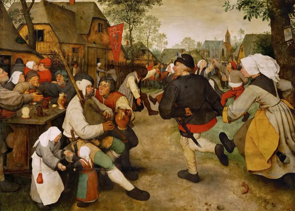 La danza campesina (Pieter Brueghel el Viejo) Fine Artic