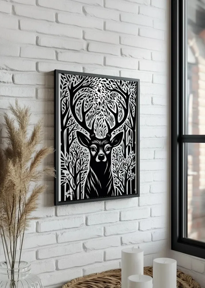 Deer portrait Fine Artic