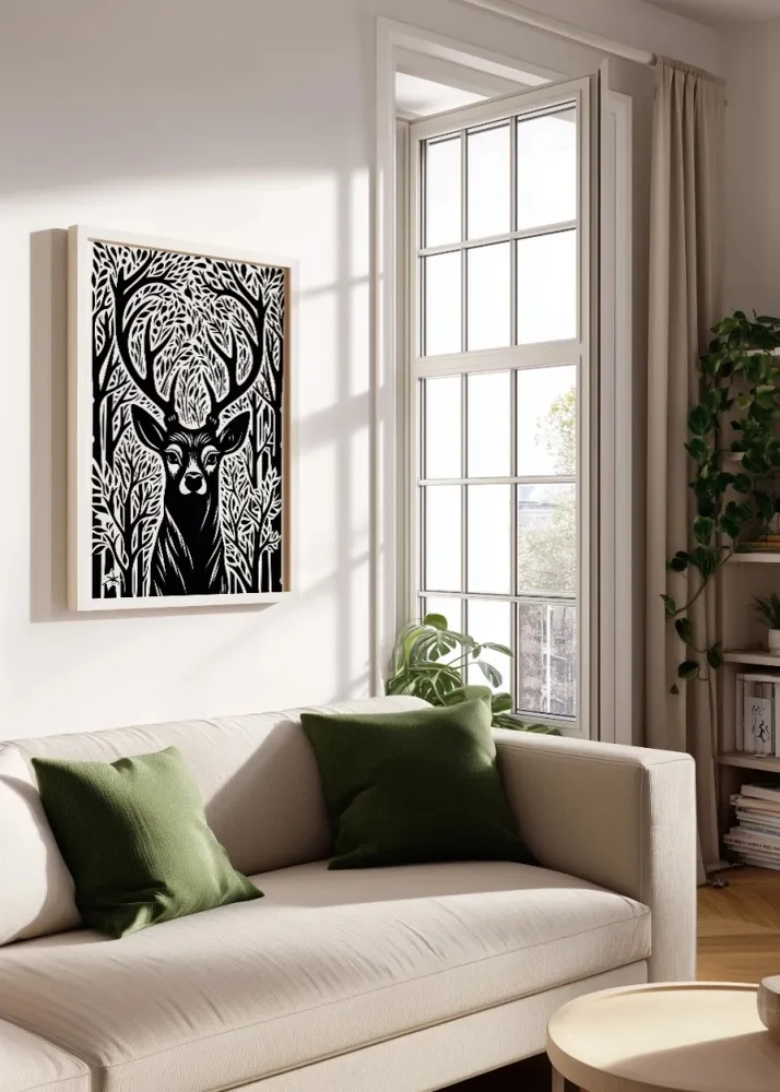 Deer portrait Fine Artic