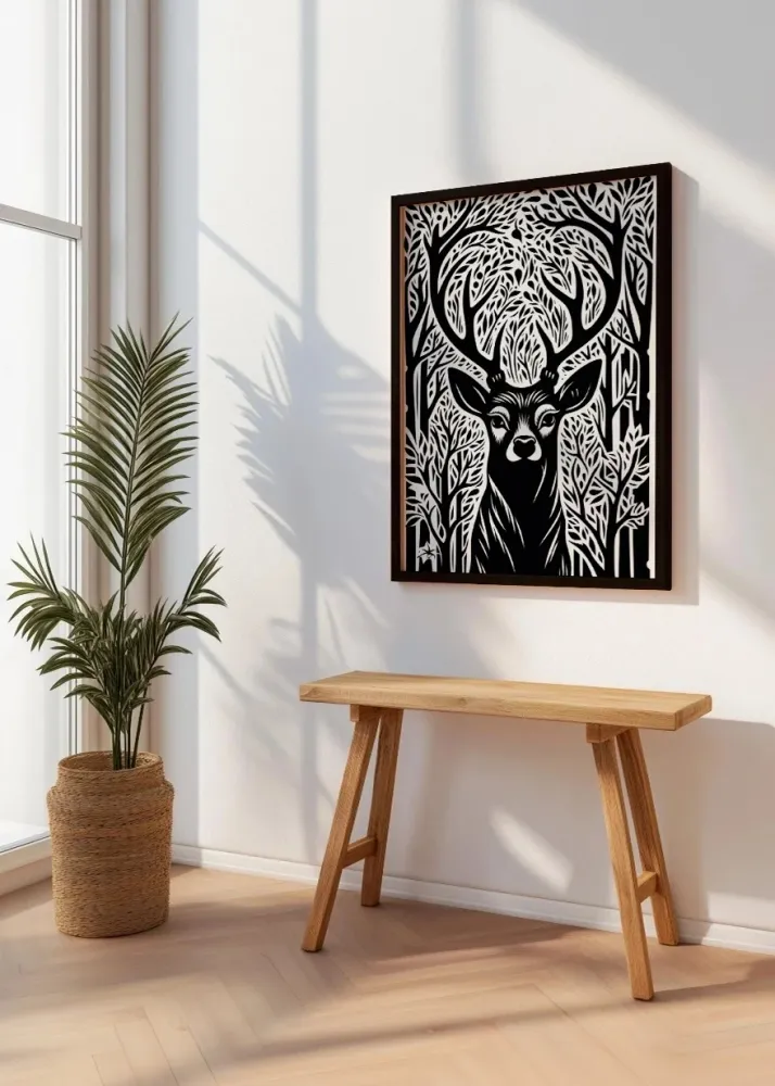Deer portrait Fine Artic