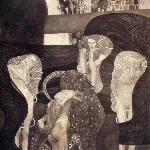 Derecho (Gustav Klimt) Fine Artic