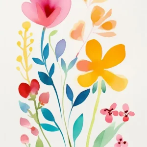 Dibujo de flores Fine Artic