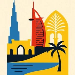 Dubai Poster Bauhaus Fine Artic