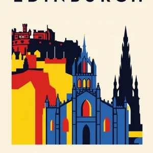 Edinburg Poster Bauhaus Fine Artic