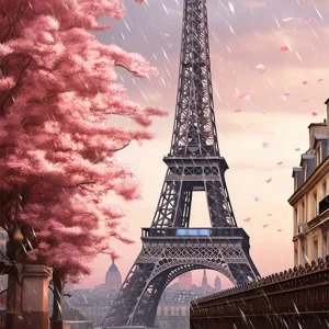 Eiffel Tower from behind Fine Artic