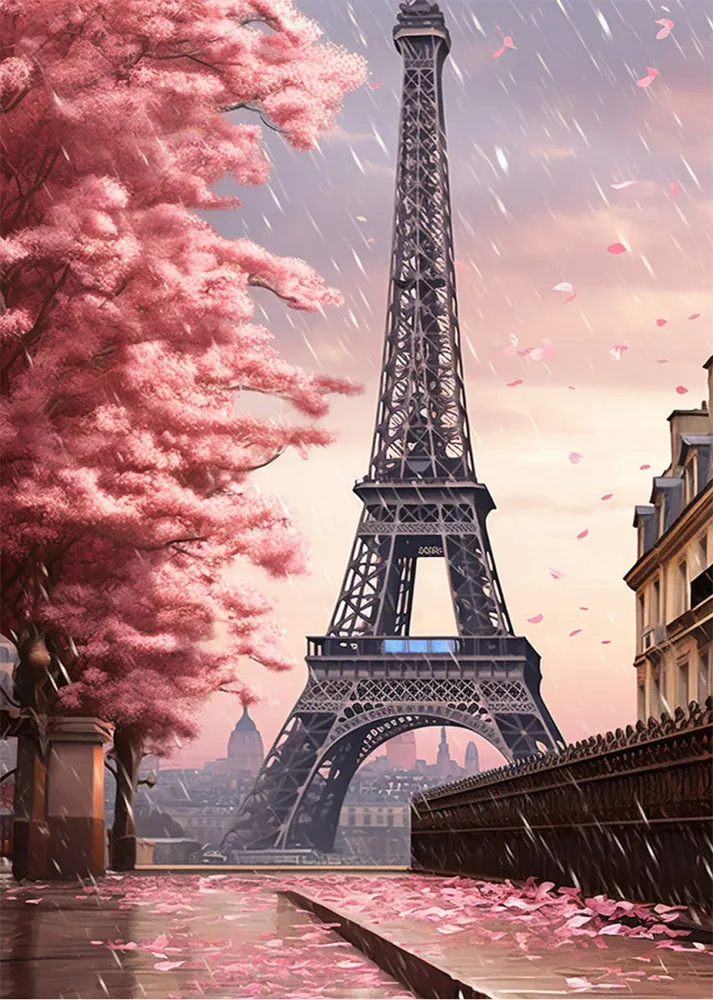 Eiffel Tower from behind Fine Artic