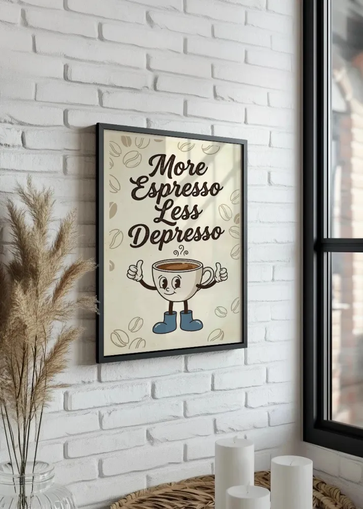 More espresso less depresso - Taza Fine Artic