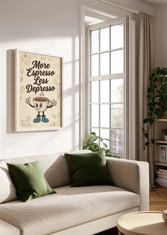 More espresso less depresso - Taza Fine Artic