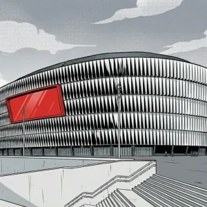 Estadio de San Mamés - Dibujo Fine Artic
