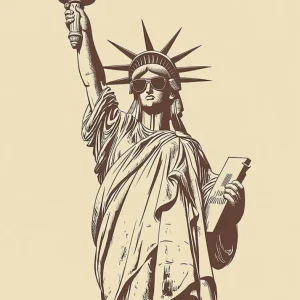 La estatua de la libertad de veraneo Fine Artic