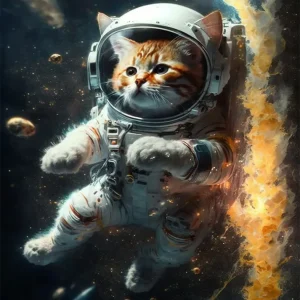 Gatito astronauta Fine Artic