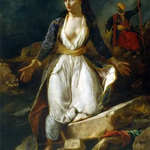 Grecia sobre las ruinas de Missolonghi (Delacroix) Fine Artic