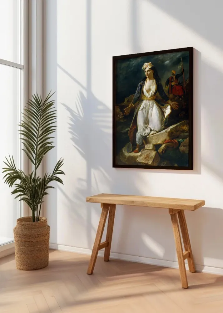 Grecia sobre las ruinas de Missolonghi (Delacroix) Fine Artic