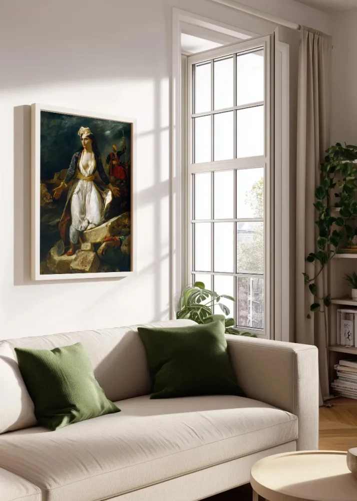 Grecia sobre las ruinas de Missolonghi (Delacroix) Fine Artic