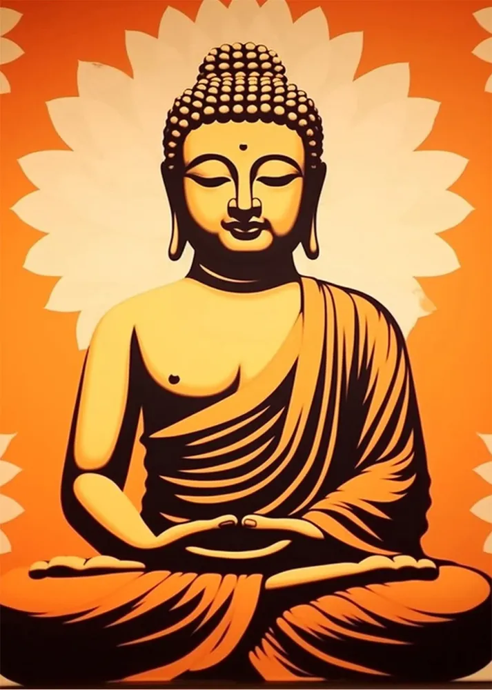 Hippie Buddha Fine Artic