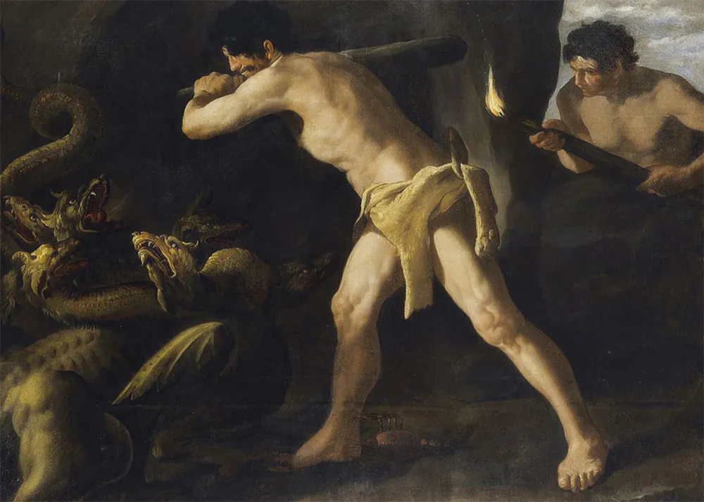 Hércules lucha contra la hidra de Lerna (Rubens) Fine Artic