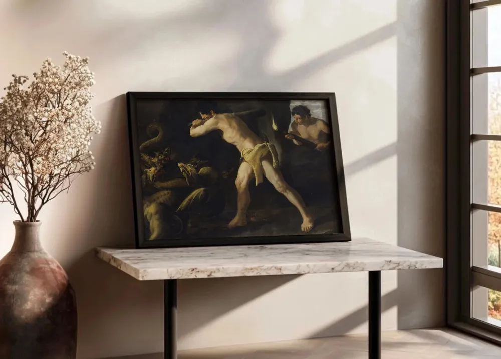 Hércules lucha contra la hidra de Lerna (Rubens) Fine Artic