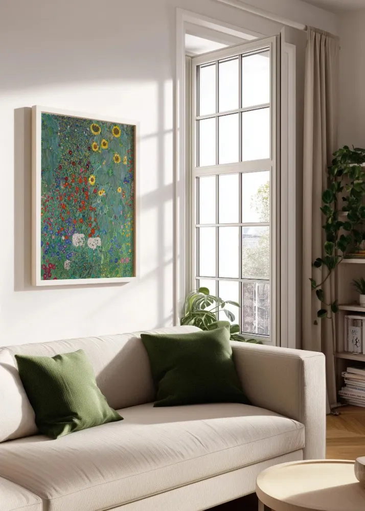 Jardin campesino con girasoles (Gustav Klimt) Fine Artic