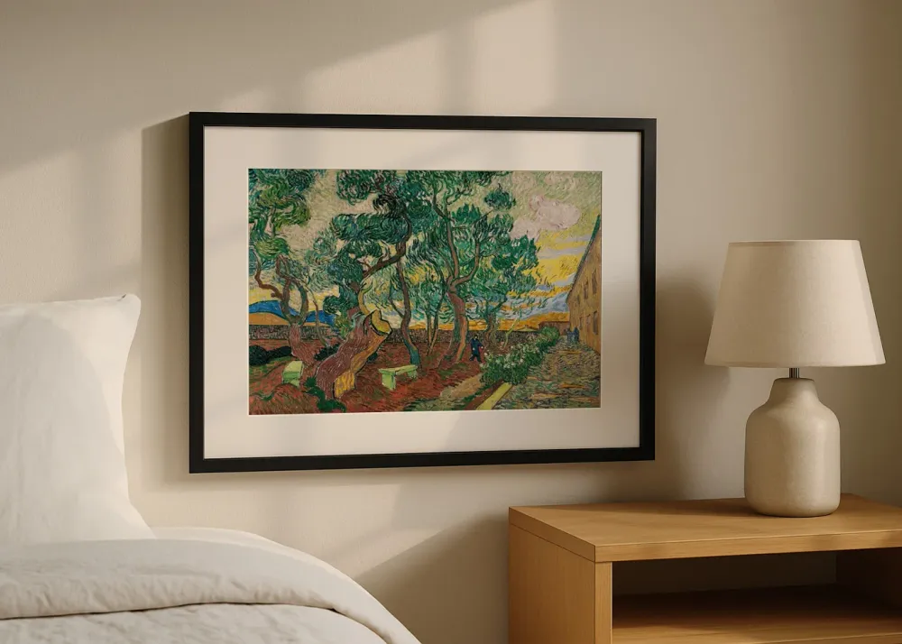 Jardín del hospital de Saint-Rémy (Van Gogh) Fine Artic
