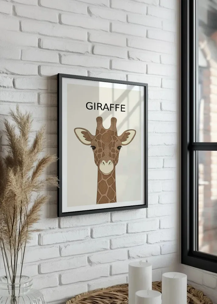 Jirafa - Estilo infantil Fine Artic