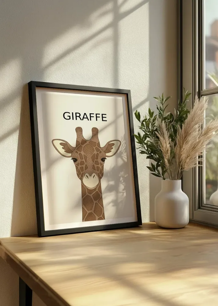 Jirafa - Estilo infantil Fine Artic
