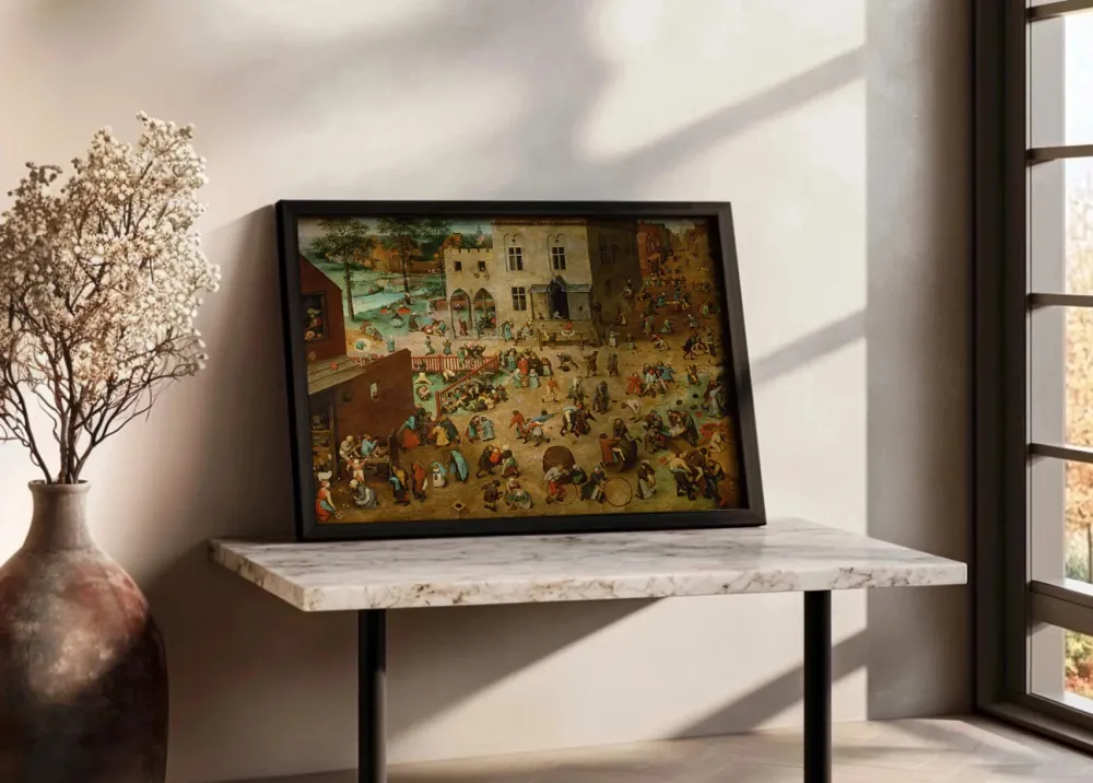 Juegos de niños (Pieter Brueghel el Viejo) Fine Artic