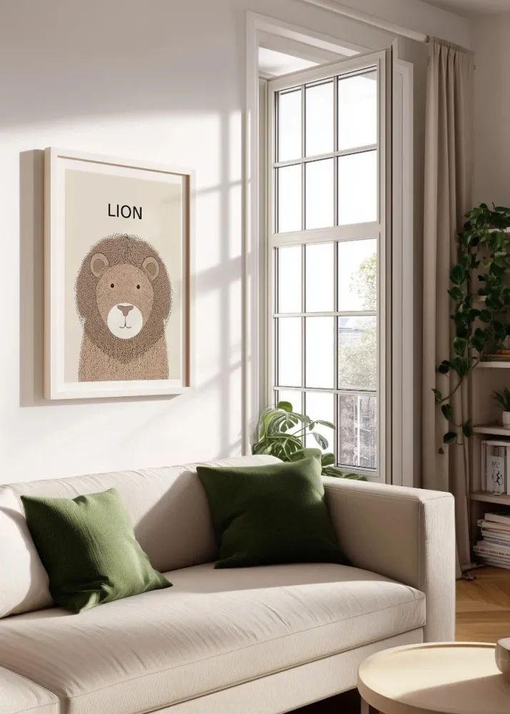 Leon - Estilo infantil Fine Artic