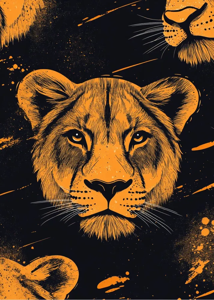 Leonas naranjas Fine Artic