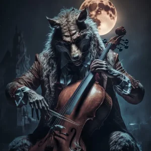 Lobo guitarrista Fine Artic