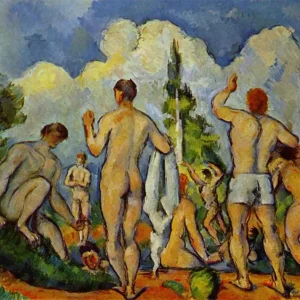 Los bañistas II (Cezanne) Fine Artic