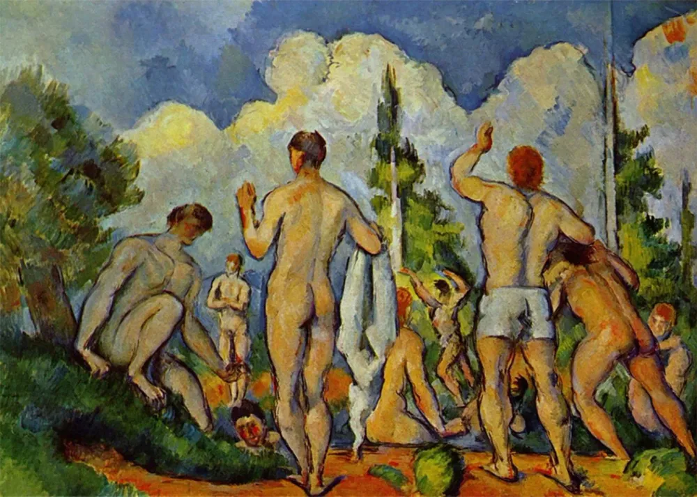 Los bañistas II (Cezanne) Fine Artic