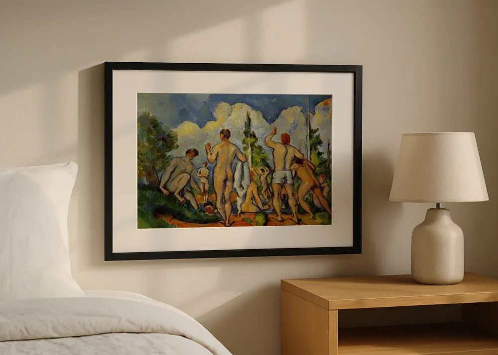 Los bañistas II (Cezanne) Fine Artic