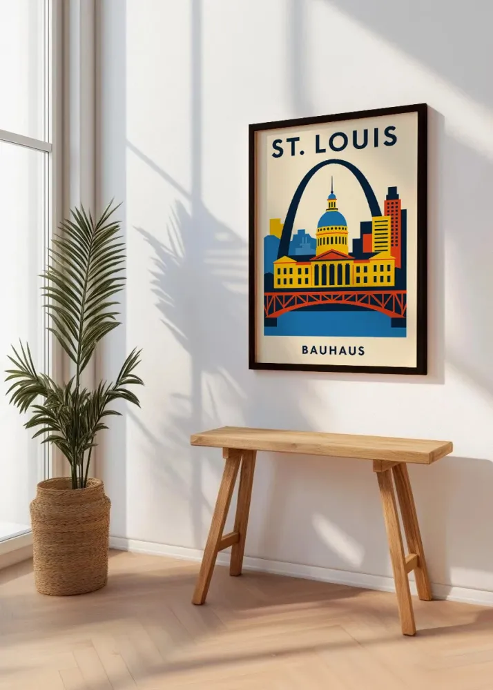 St Louis Poster Bauhaus Fine Artic